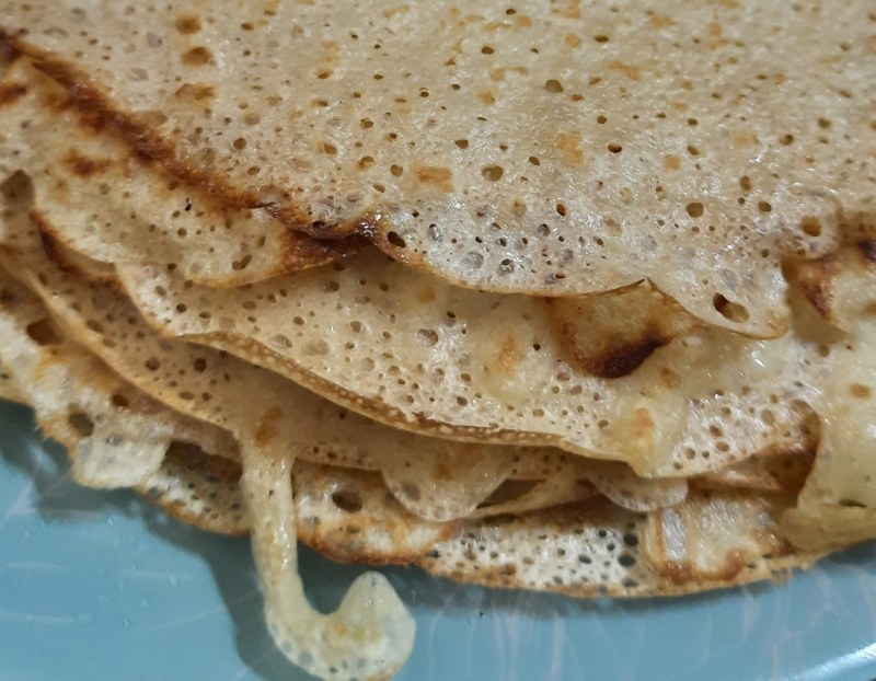 Кружевные блинчики на молоке