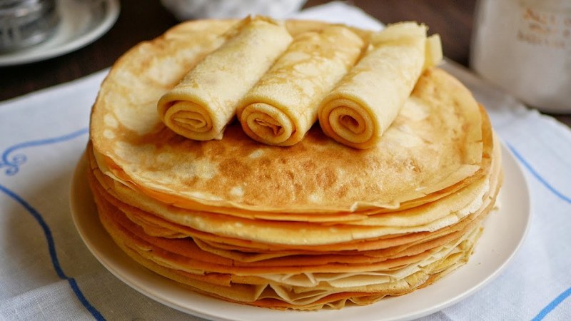 Блинчики на молоке