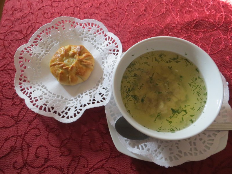 Элеш с бульоном