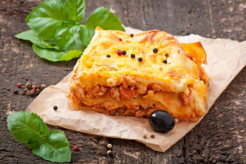 Lasagna in a Baking dish