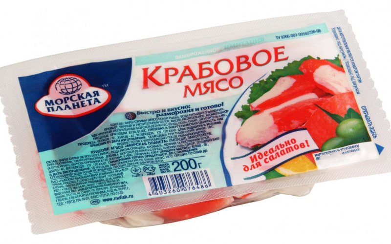 Меридиан палочки классика крабовые 100г