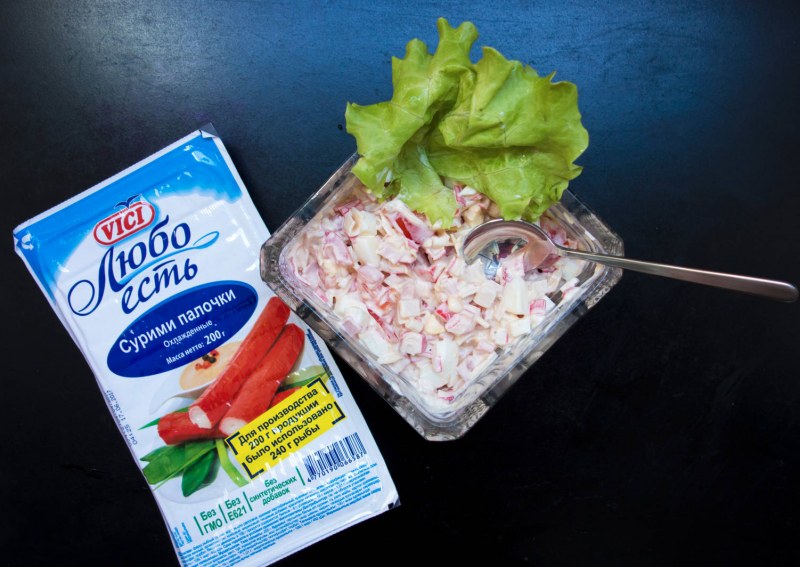 Крабовые палочки салат очаровашки