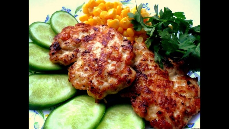 Котлеты из куриного филе рубленные с сыром