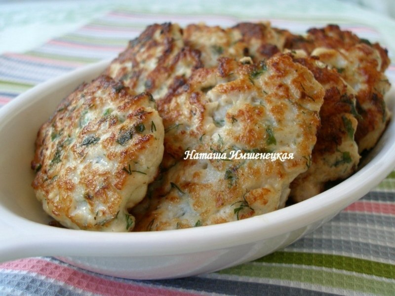 Куриные оладьи