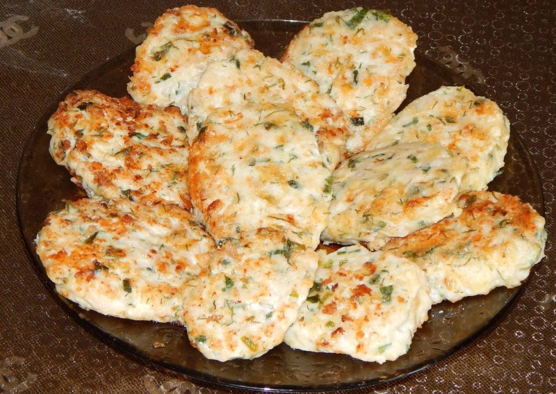 Рубленные куриные котлеты с грибами
