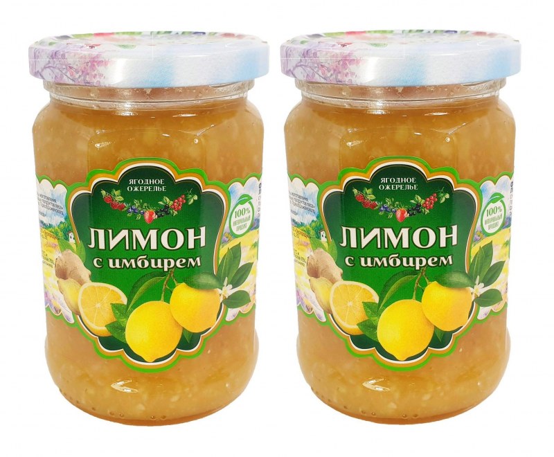 Лимоны с имбирем протертые с сахаром ФЭГ 200г