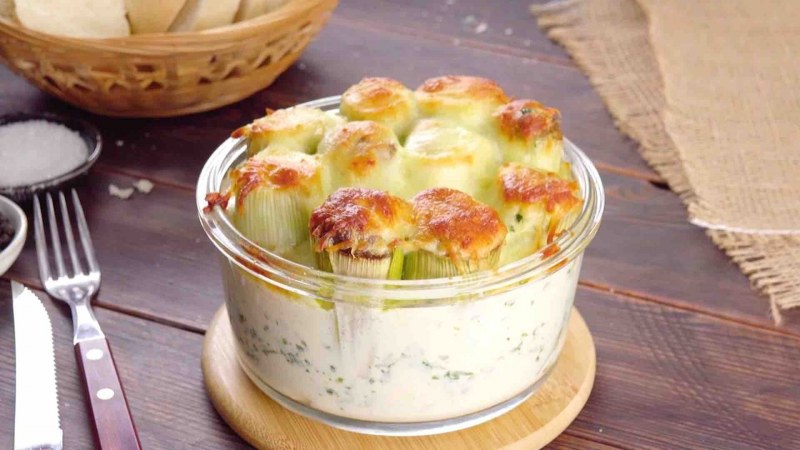 Лук порей маринованный