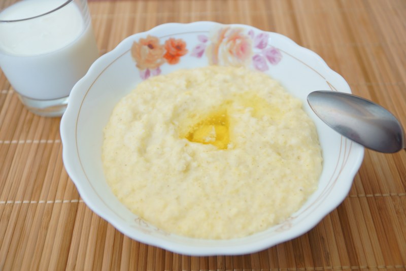 Пшённая каша с тыквой на молоке