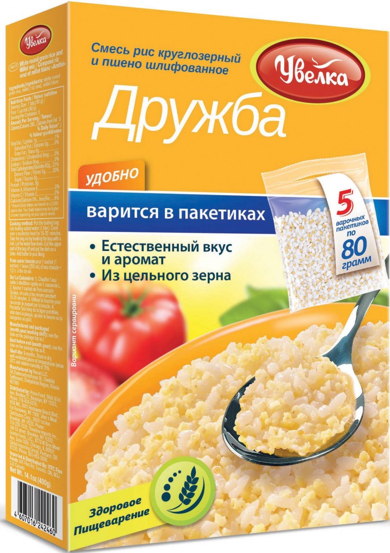 Каша Дружба на молоке