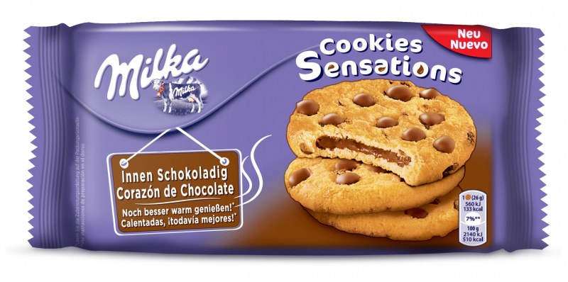 Печенье Milka с кусочками шоколада 168г