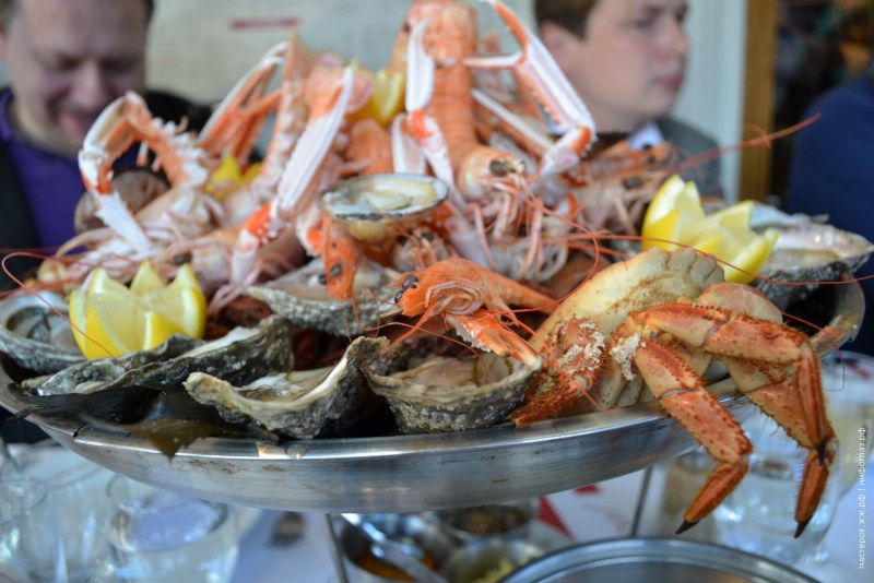 Морепродукты японского моря
