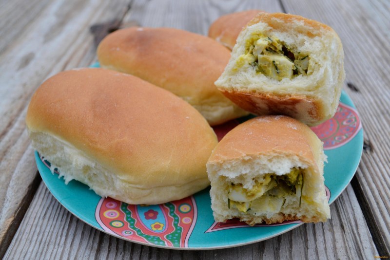 Ленивые пирожки из яйца и лука