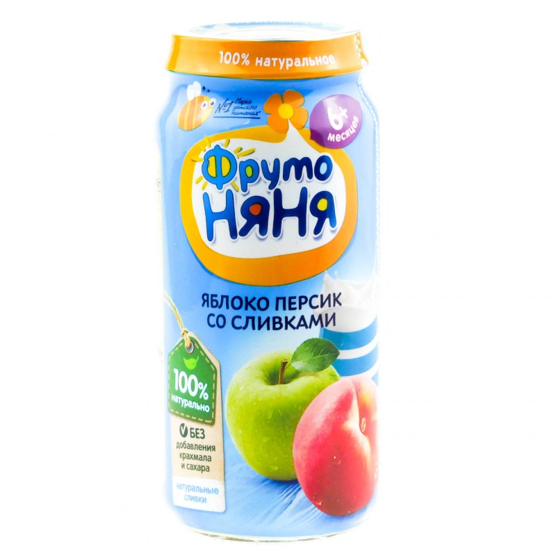 Пюре ФРУТОНЯНЯ 250г яблочное без сахара