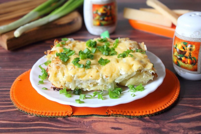 Пельмени запеченные с сыром