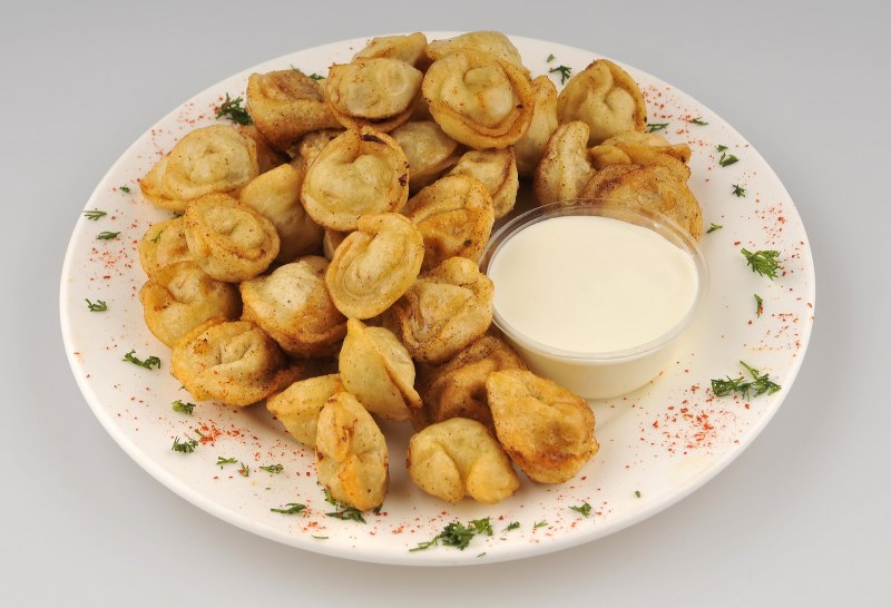 Пельмени запеченные с сыром