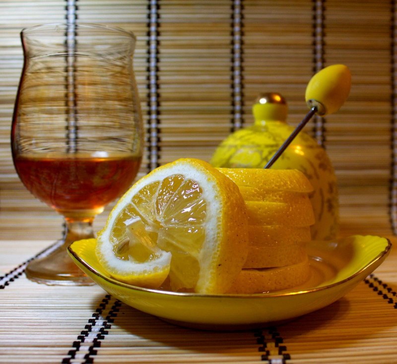 Чай с лимоном