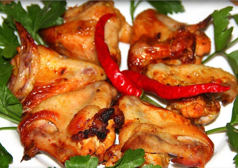 Шашлык из куриных крыльев