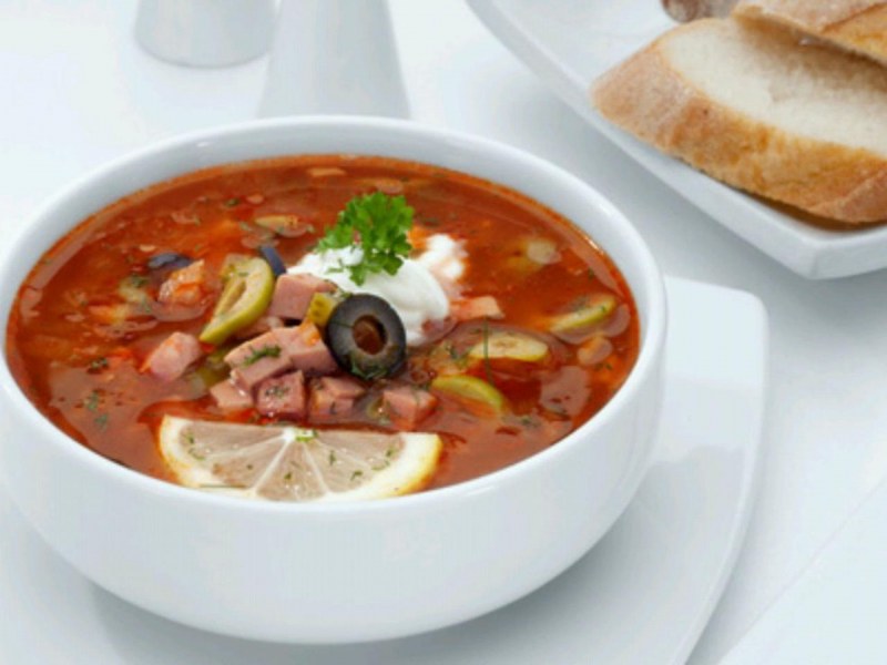 Солянка мясная с почками