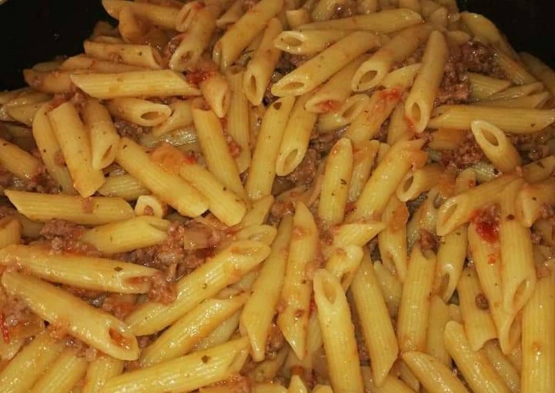 Макароны по флотски с куриным фаршем