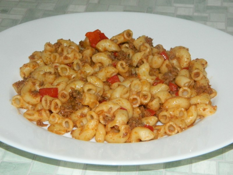 Макароны по-флотски с фаршем