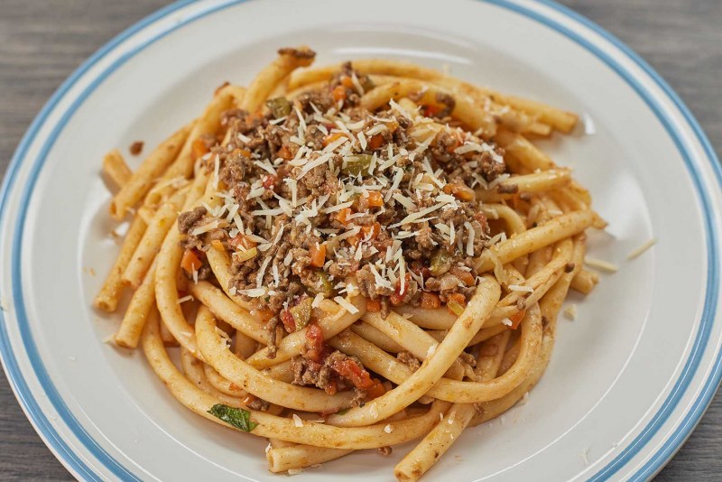 Макароны по флотски с ракушками