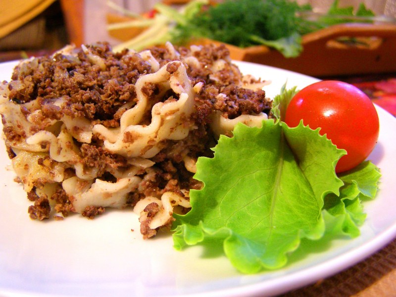 Макароны по-флотски с фаршем