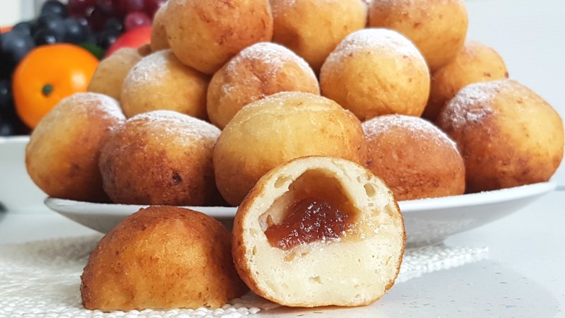 Пончики со сгущенкой