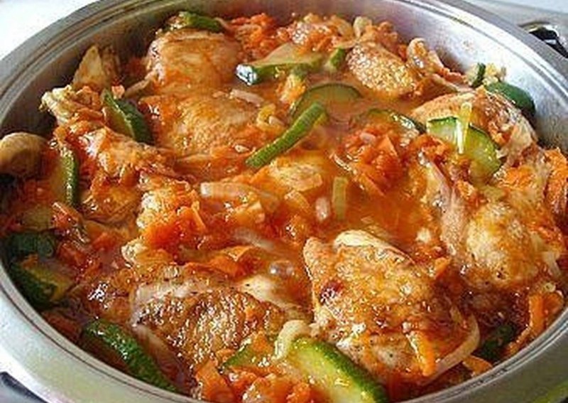 Кабачки с паприкой