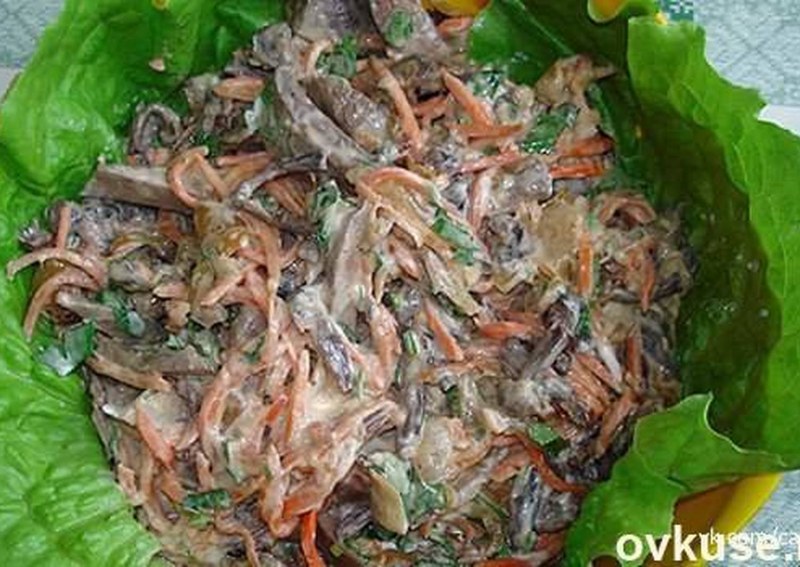 Салат Зимушка с куриной печенью