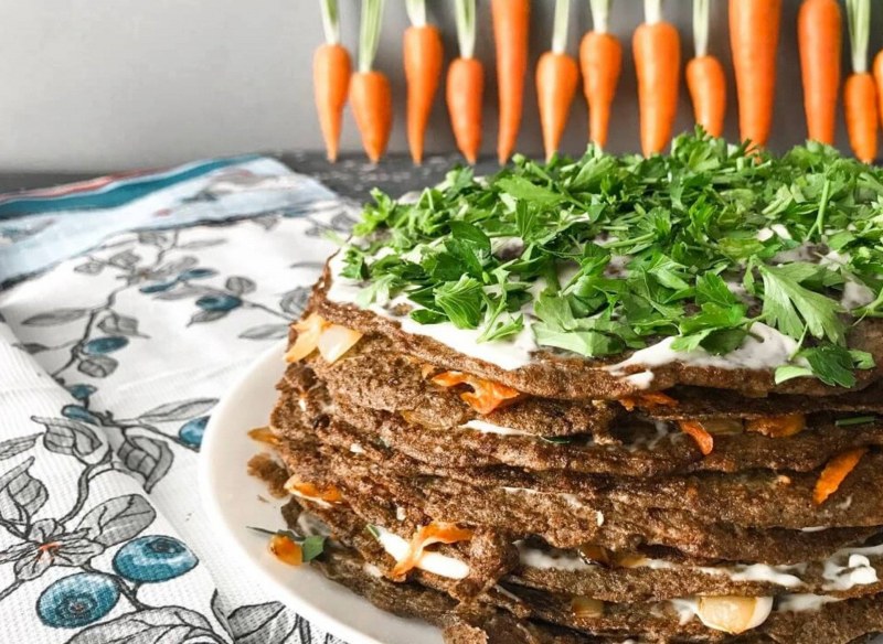 Кето печеночный торт