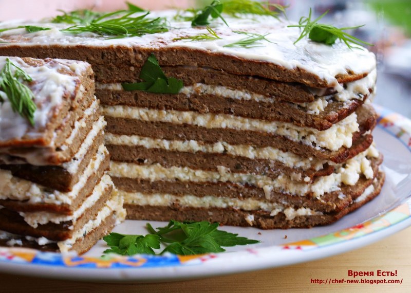 Торт из куриной печени