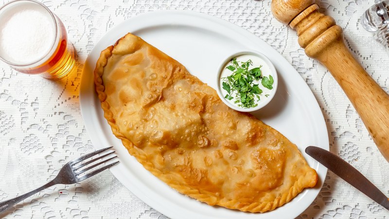 Мини чебуреки с мясом