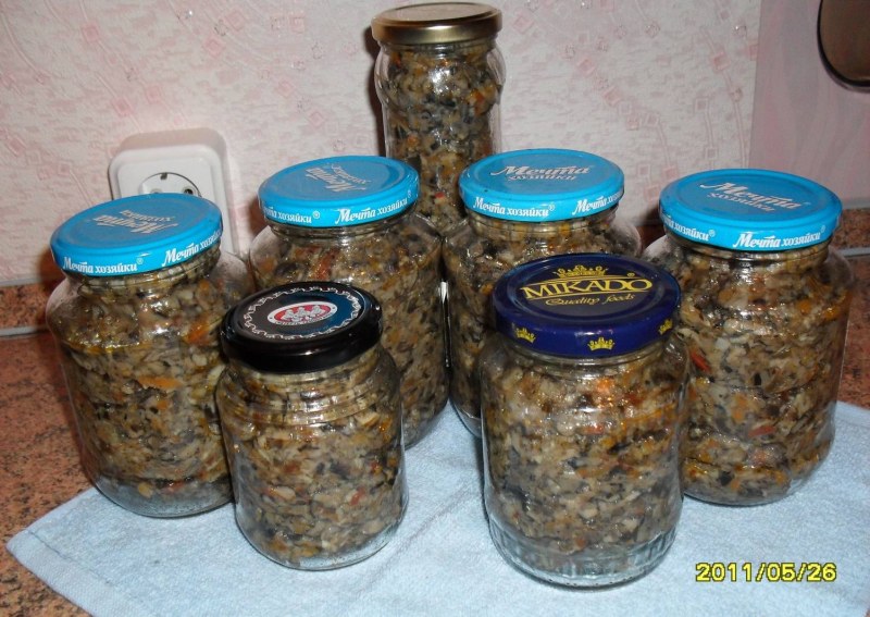Грибная икра из лисичек