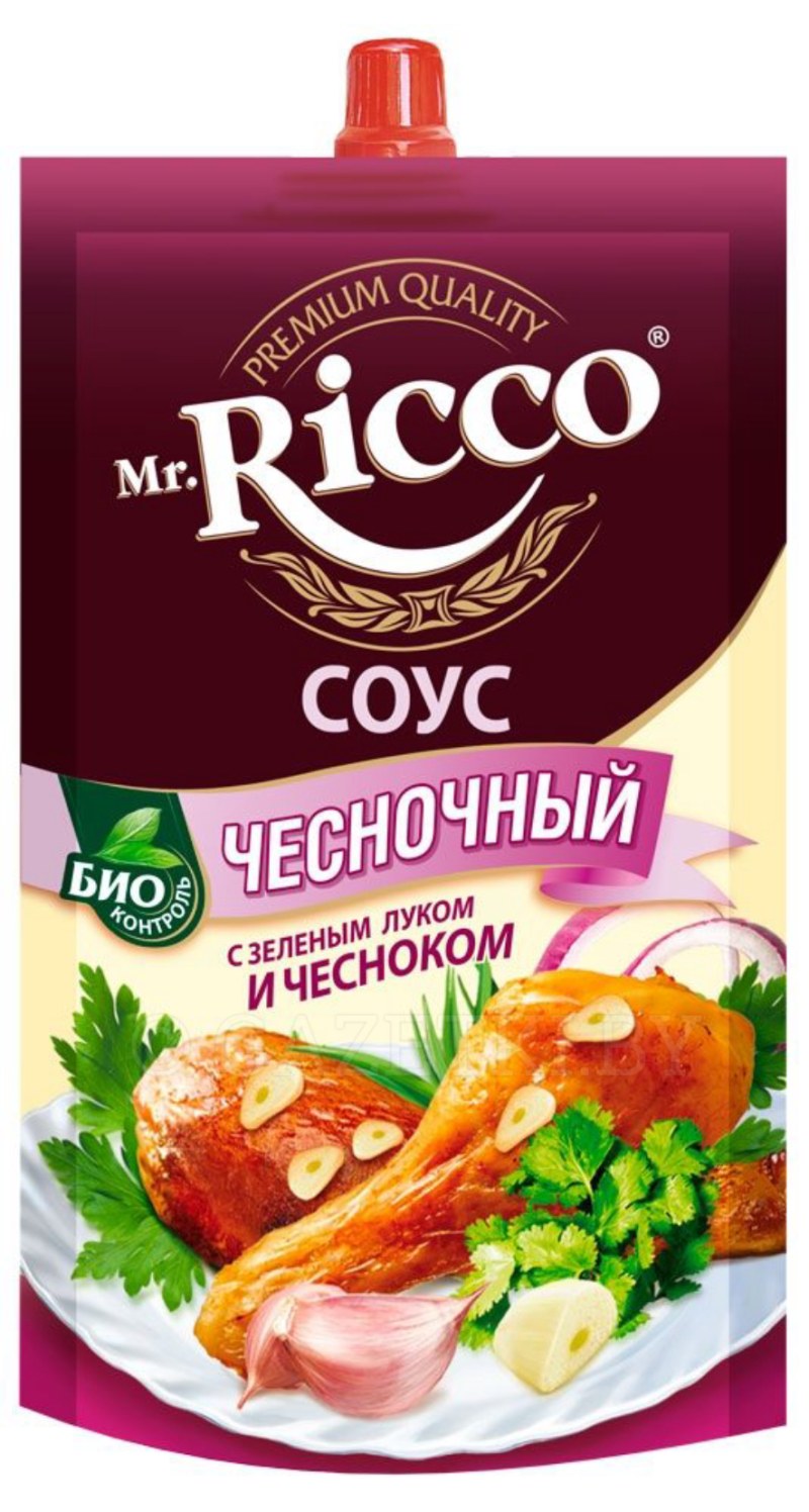 Соус Mr.Ricco чесночный, 210 г
