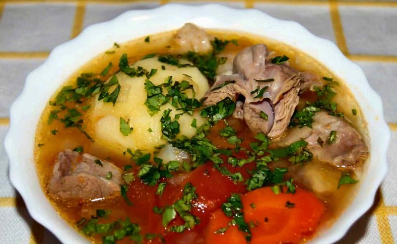 Узбекская кухня Шурпа кайнатма