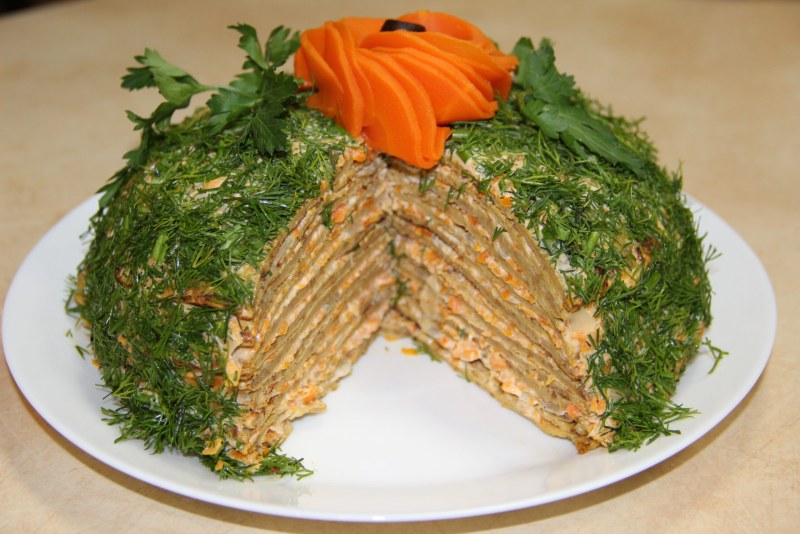 Юлия Высоцкая печеночный торт