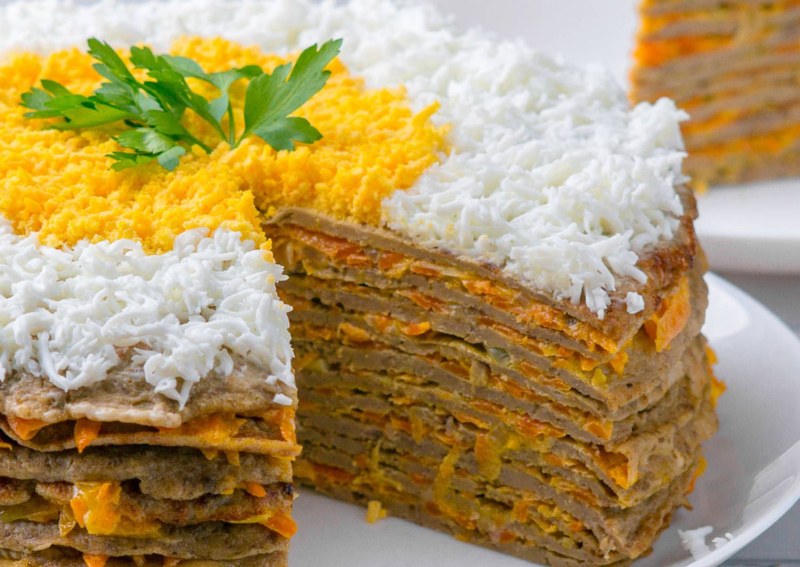 Юлия Высоцкая печеночный торт
