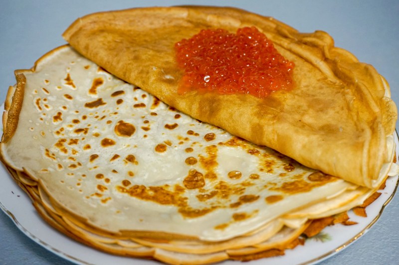 Классические блины на молоке