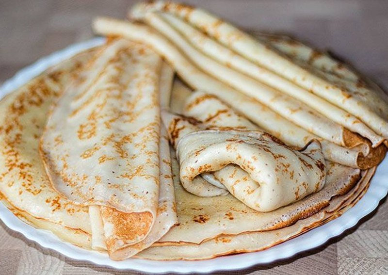 Блинчики на молоке