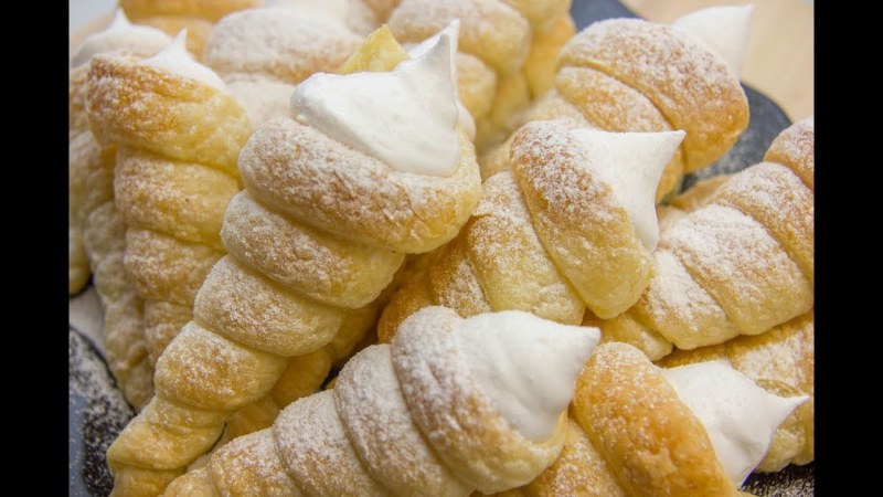 Трубочки с кремом