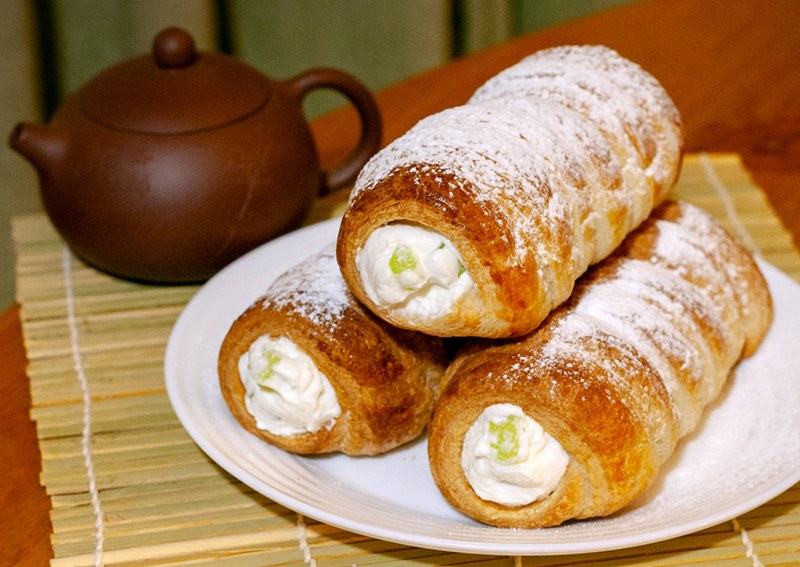 Слоеные кружочки с начинками