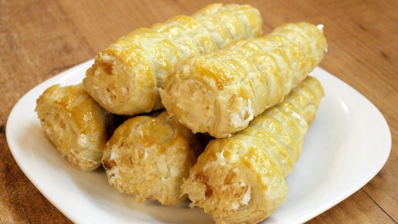 Заварные трубочки с белковым кремом