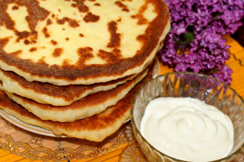 Пышки на молоке без дрожжей