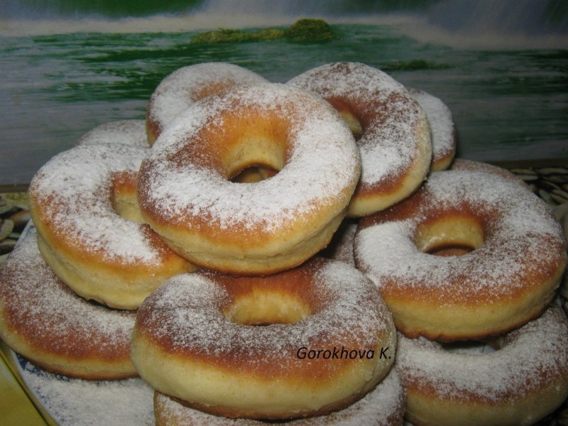Пышки на молоке в духовке