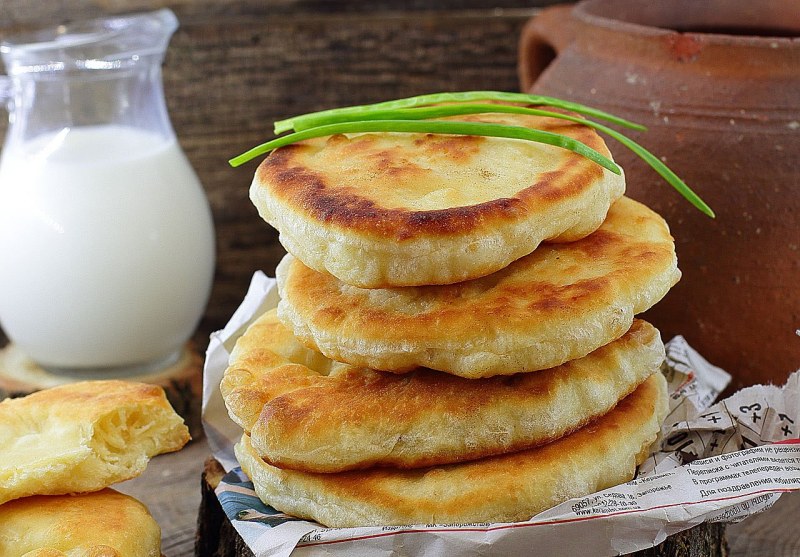 Лепёшки на сковороде