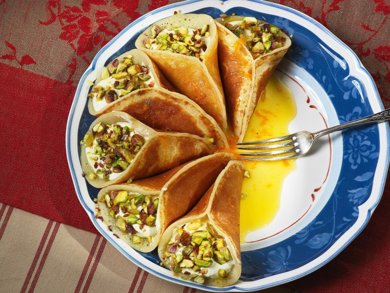 Катаеф арабские блинчики с начинкой