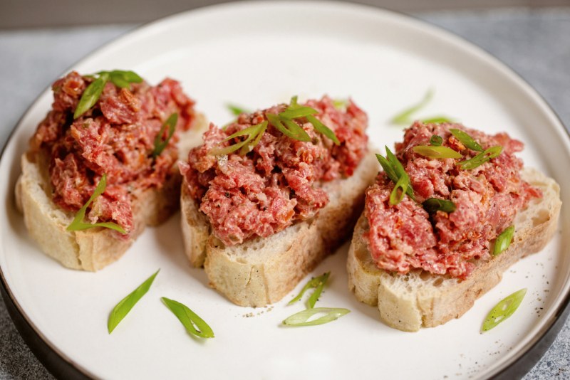 Татар блюдо из сырого мяса Норвегия