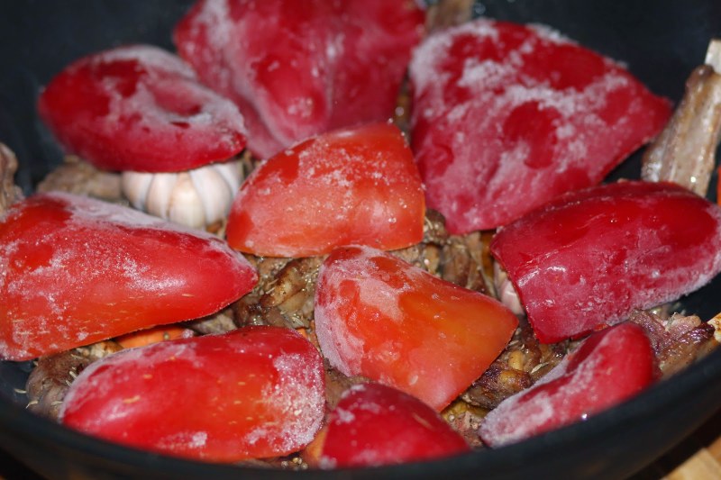 Картофель с шафраном