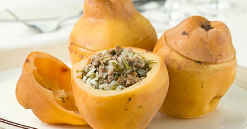 Айва фаршированная мясом