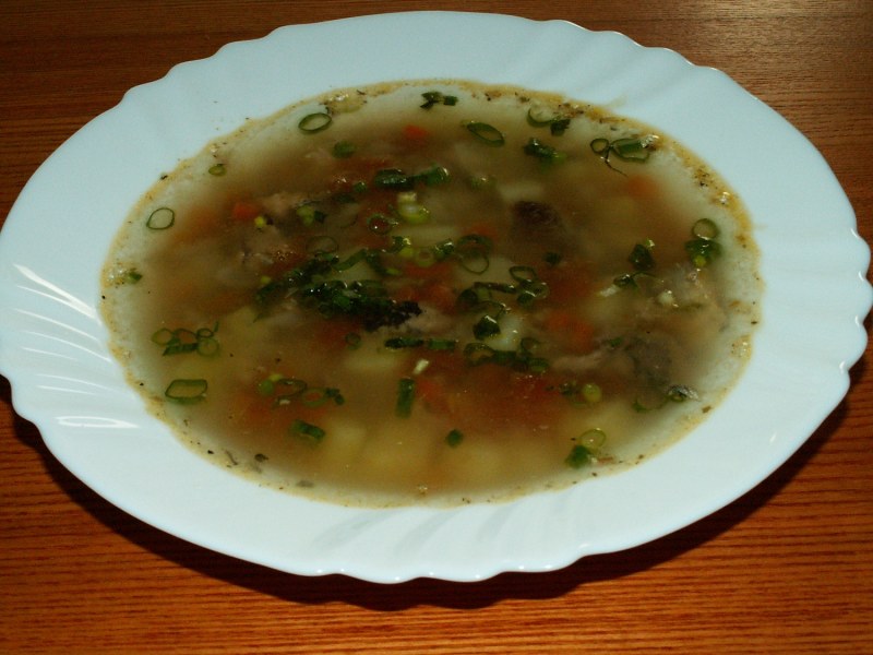 Суп с горошком